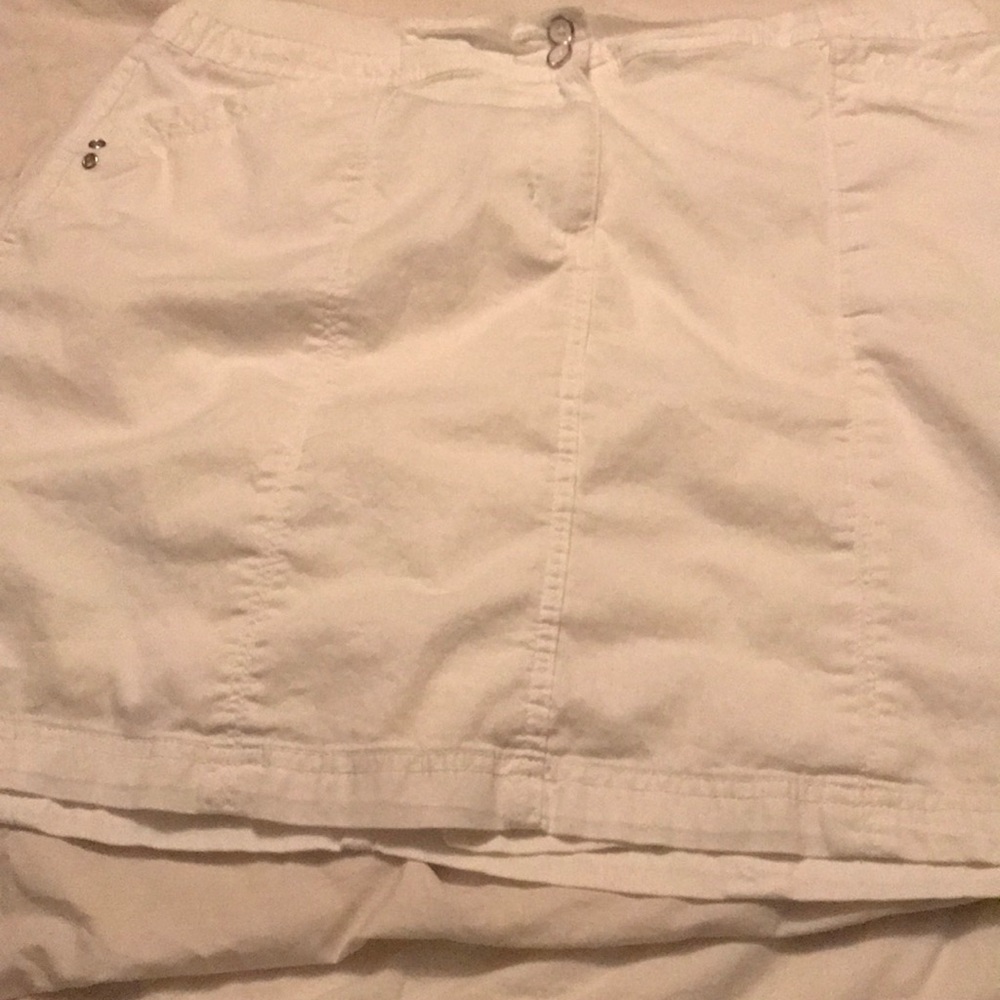 White Skort
